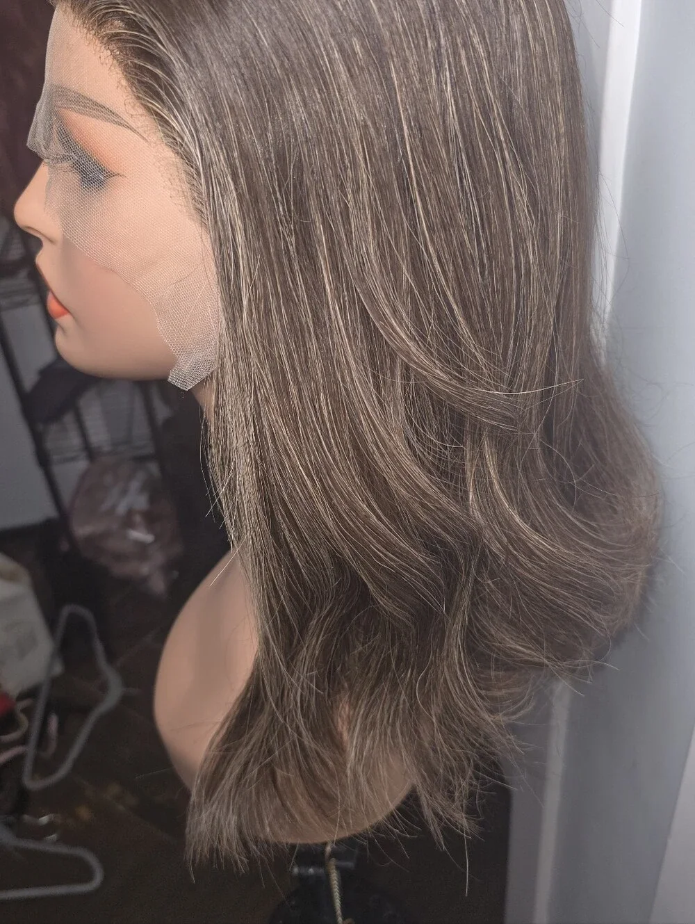 Kosher Certified Lace Top 100% Slavic European Human Hair Sheitel Wig 16in